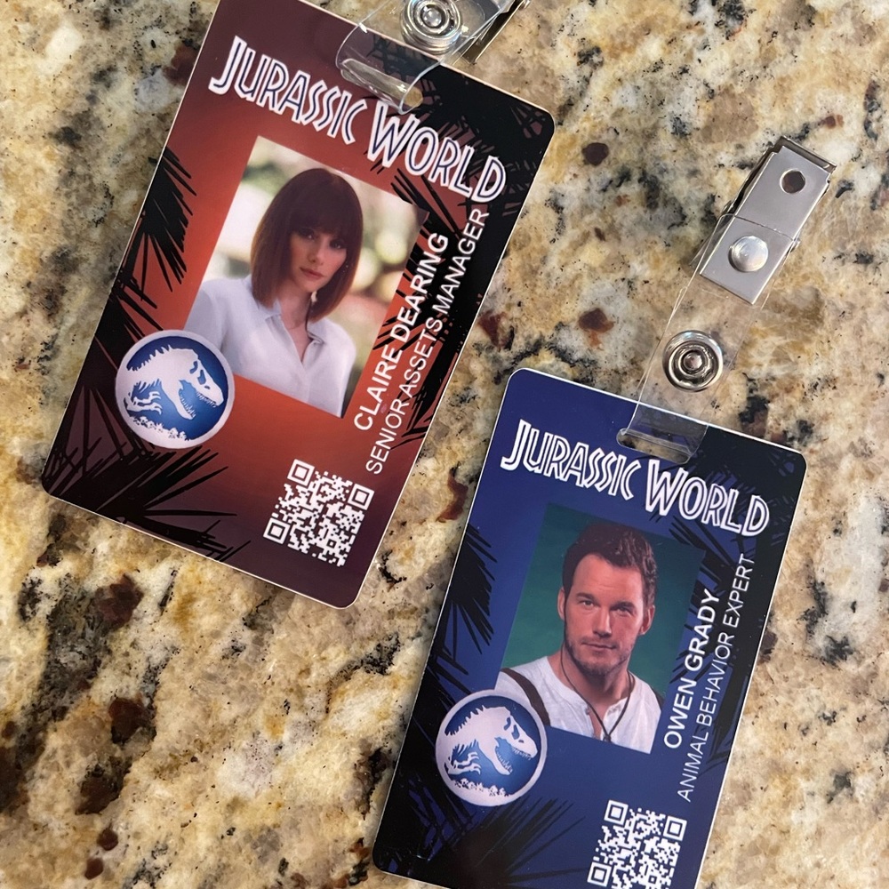 Jurassic World IDs for costume